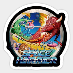 vintage space harrier Sticker